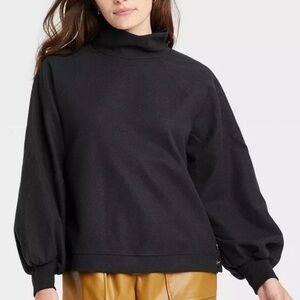 Who what wear side button sweatshirt